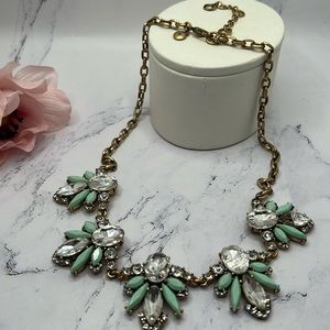 J. Crew Mint Green Statement Necklace.